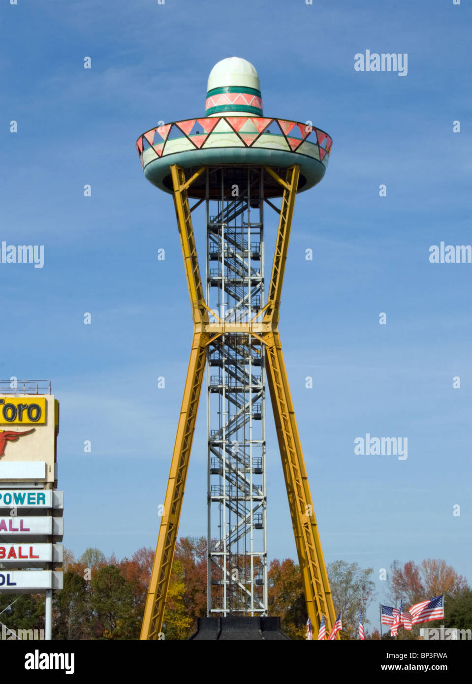 A sud del confine è un gigante messicano autostrada a tema di riposo in Dillon, Carolina del Sud. Foto Stock