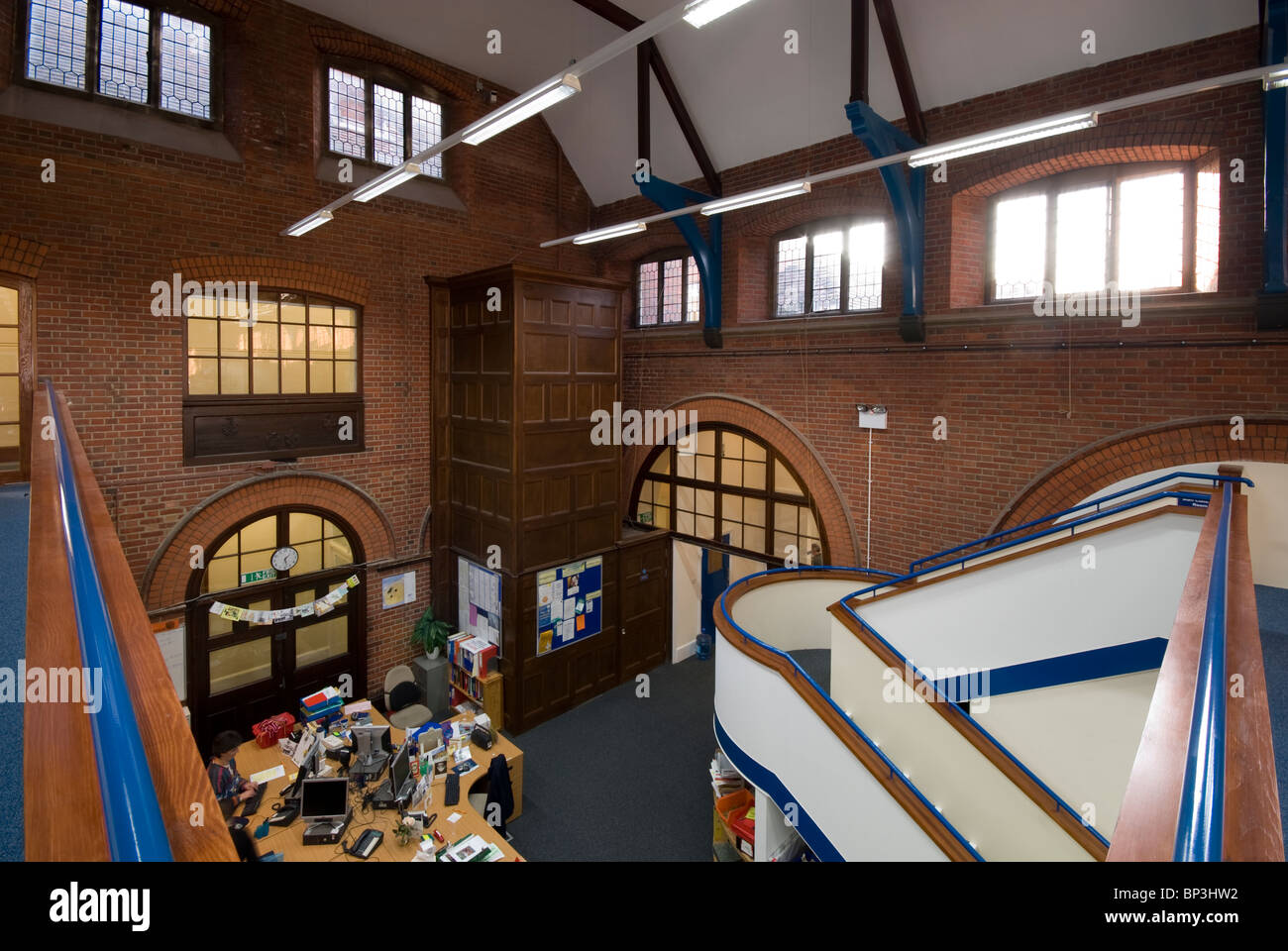 Peter Symonds College library Foto Stock