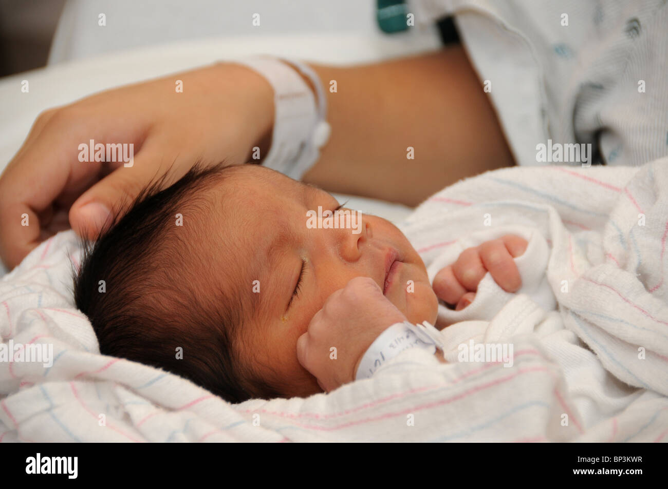 Un 2 giorno di età infantile. Foto Stock