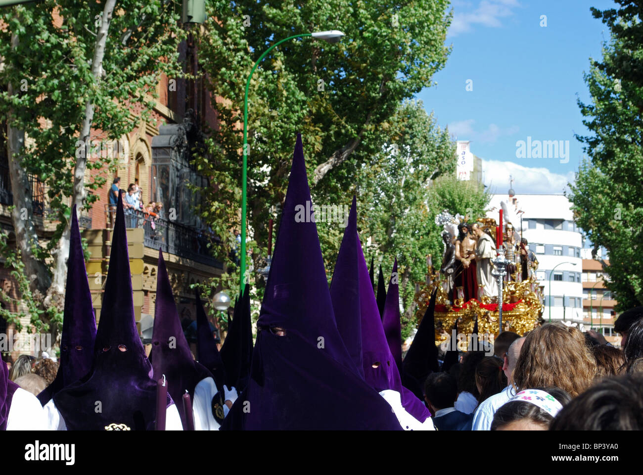 Santa Semana (Settimana Santa), Siviglia, provincia di Siviglia, in Andalusia, Spagna, Europa occidentale. Foto Stock