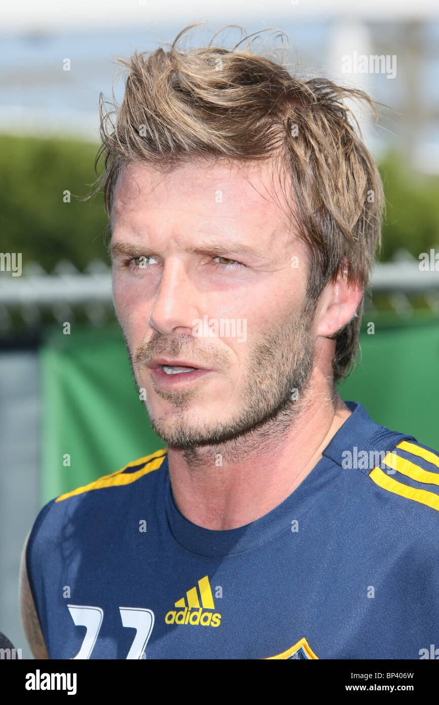 DAVID BECKHAM la galassia della LA CARSON CALIFORNIA USA 11 Agosto 2010 Foto Stock