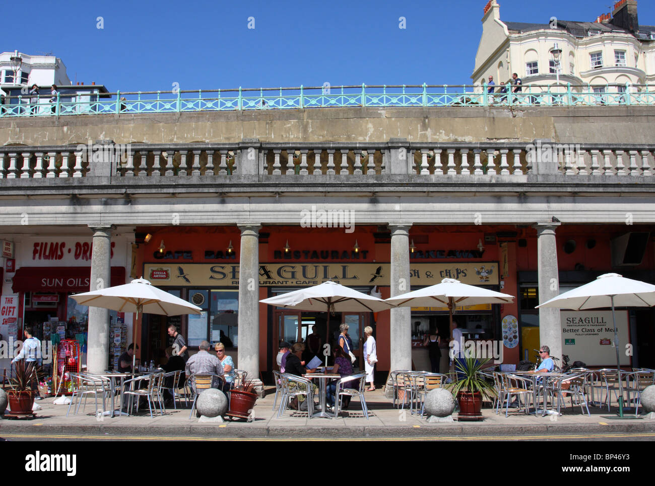The Seagull Cafe & Bar, Brighton, Inghilterra, Regno Unito Foto Stock