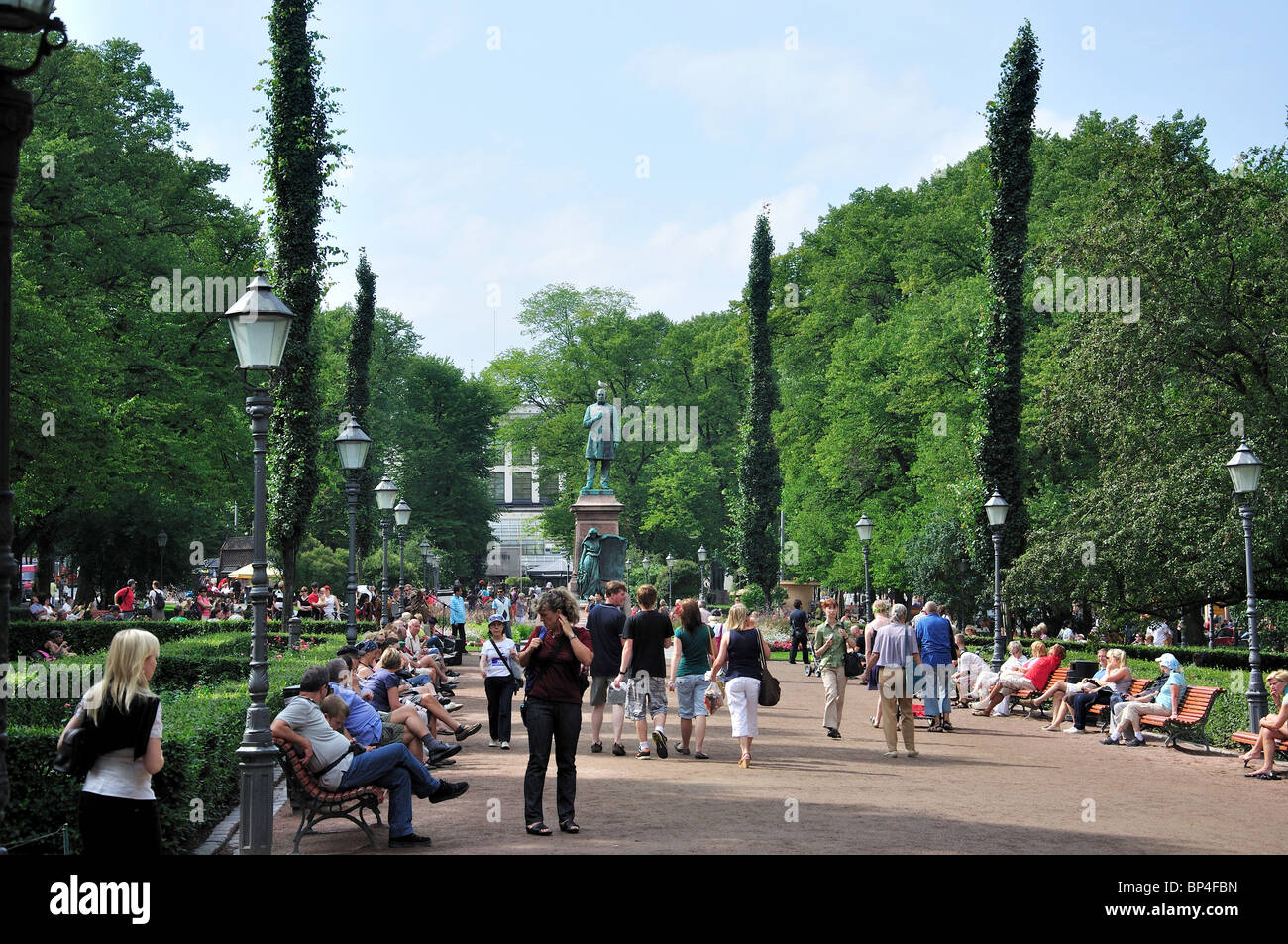 Esplanade Park, Helsinki, regione di Uusimaa, la Repubblica di Finlandia Foto Stock