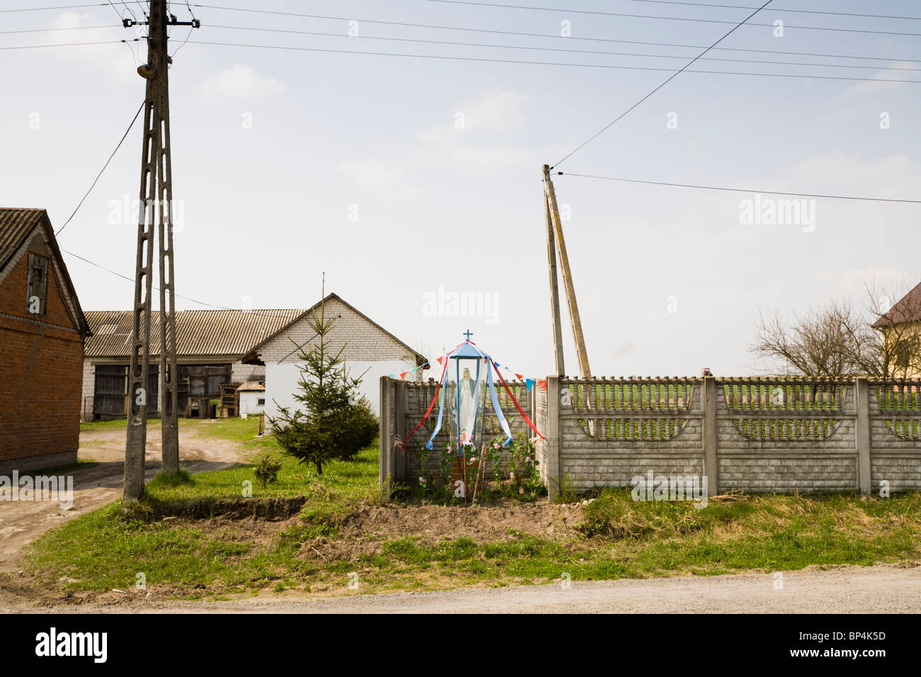 Santuario Cattolico. Gmina Przylek, Zwolen county, Polonia. Foto Stock