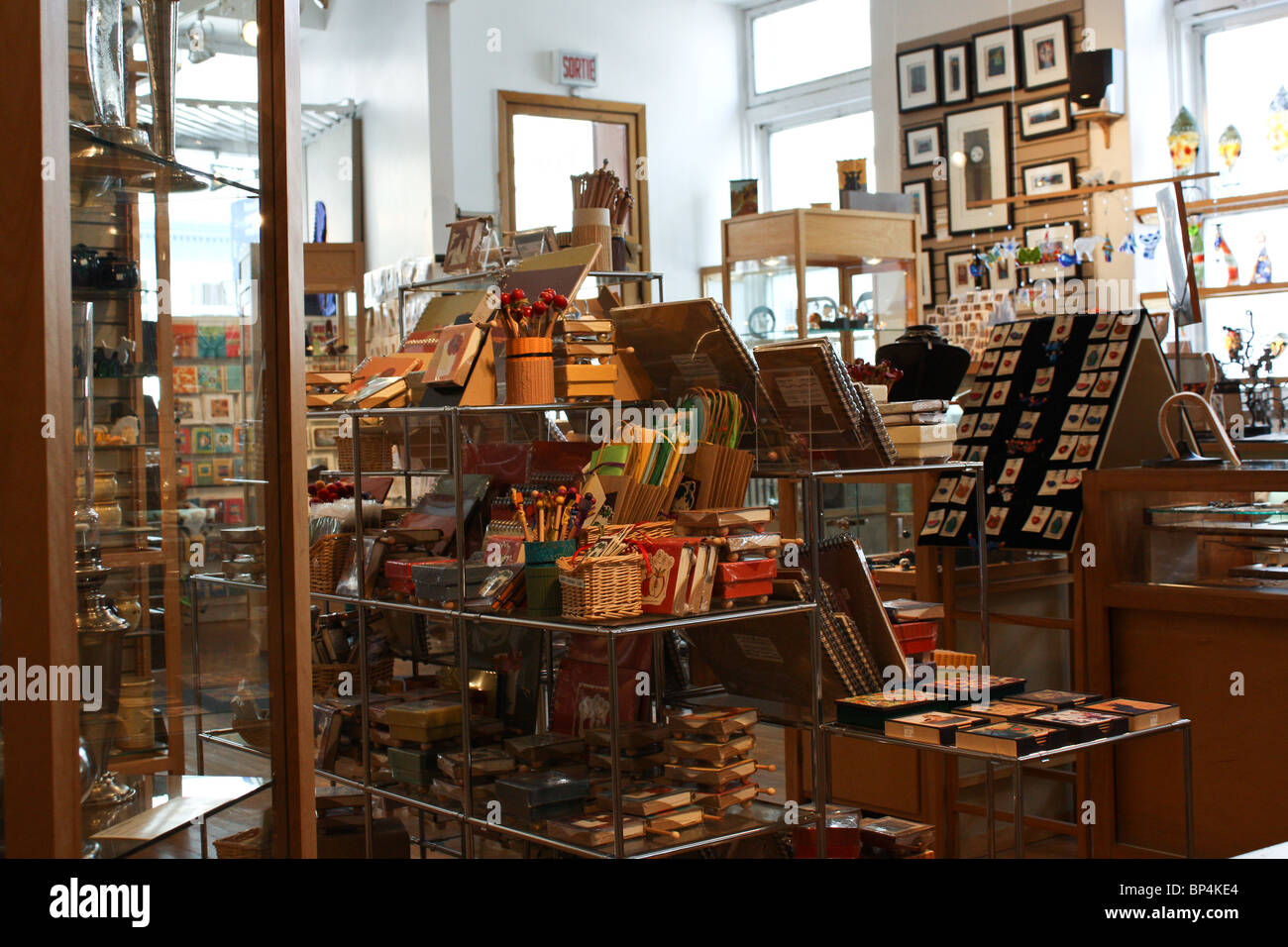 Arte turistica craft shop Old Montreal Foto Stock