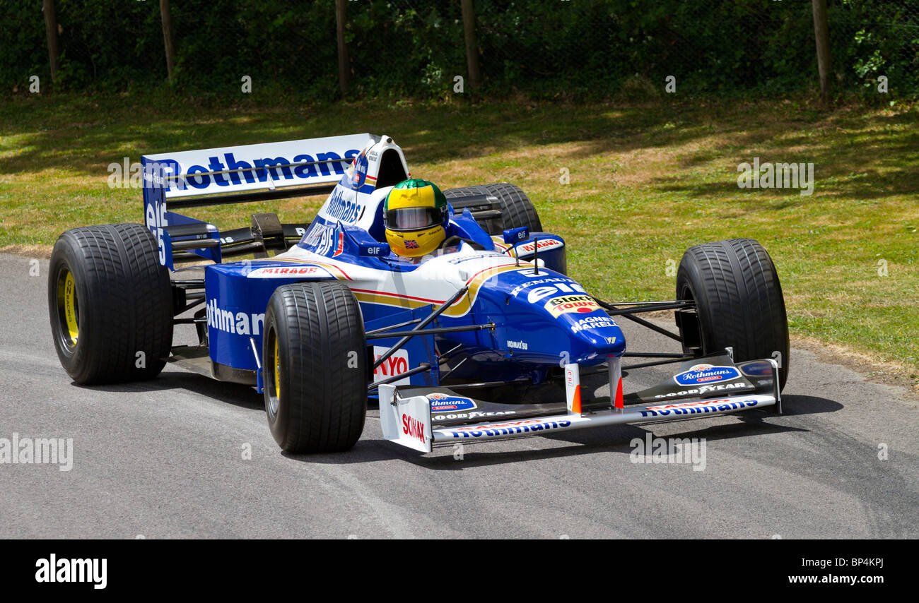 1996 Williams-Renault FW18 con driver Graham nord al 2010 Goodwood Festival of Speed, Sussex, Inghilterra, Regno Unito. Foto Stock