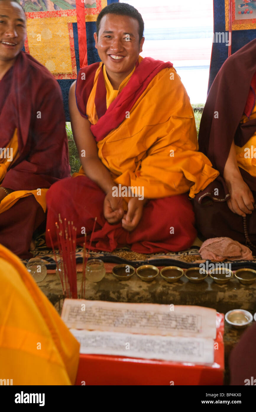 Cerimonia Budhism buddhisti Tibet tradizione del Festival Foto Stock