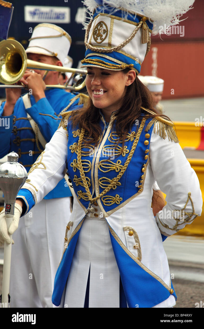Accogliente Marching Band, Göteborg, Västergötland & Bohuslän Provincia, il Regno di Svezia Foto Stock