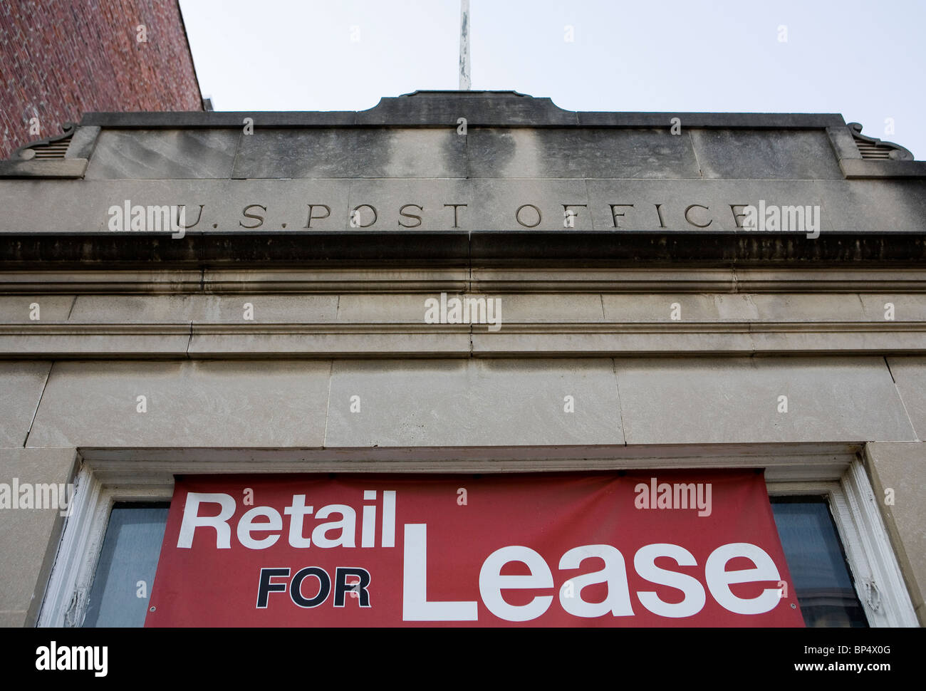 Un ex United States Post Office ubicazione che è per il contratto di locazione. Foto Stock