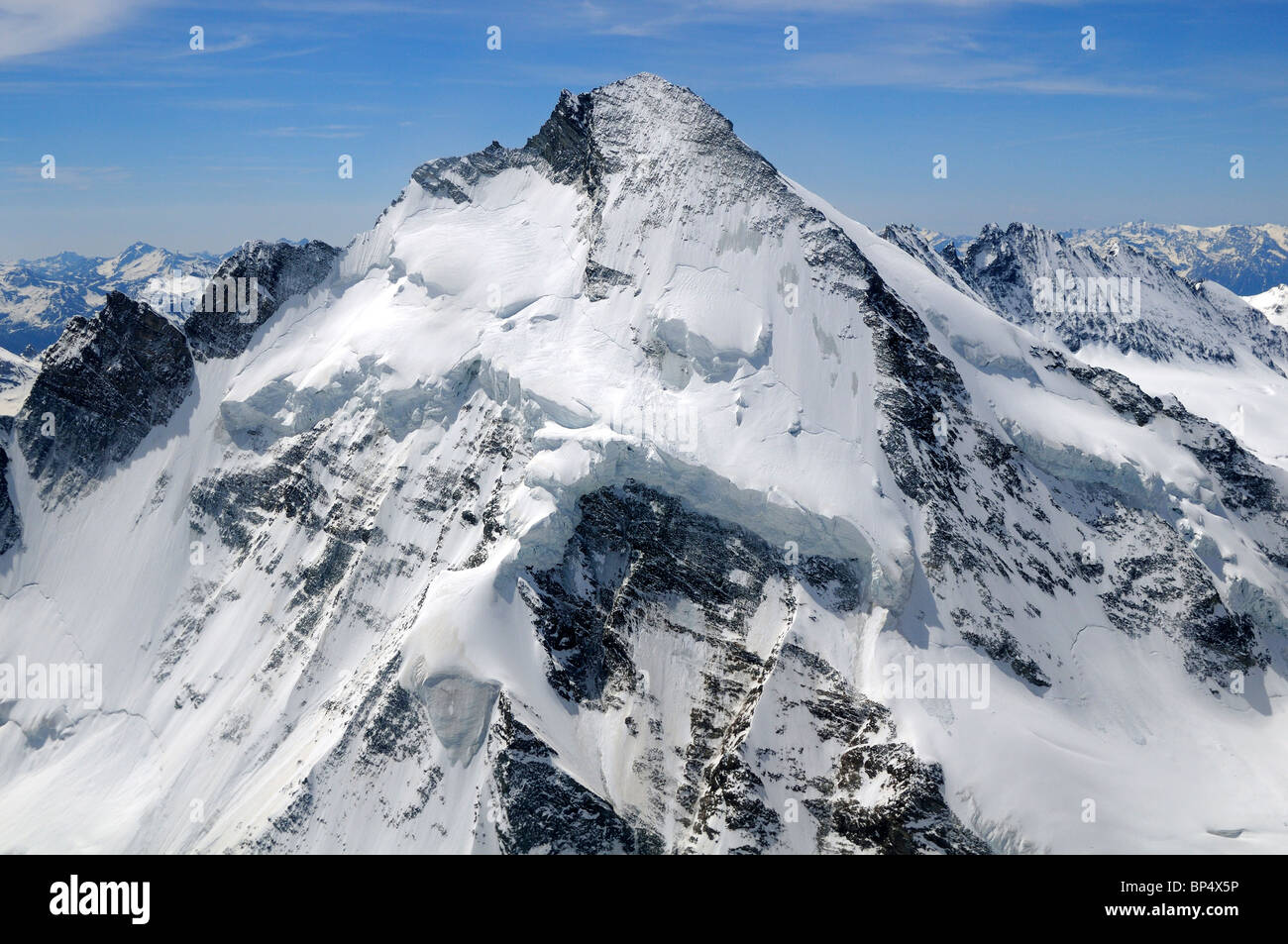 Mt. Dent d'Herens vicino a Zermatt, Pennine, Vallese, Schweiz Foto Stock