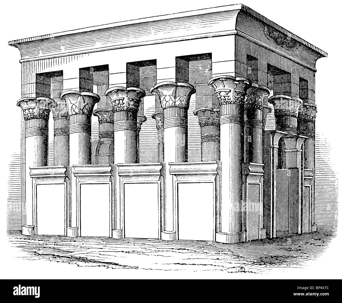 Monumento nubiano: Western templi Philae in Alto Egitto Foto Stock