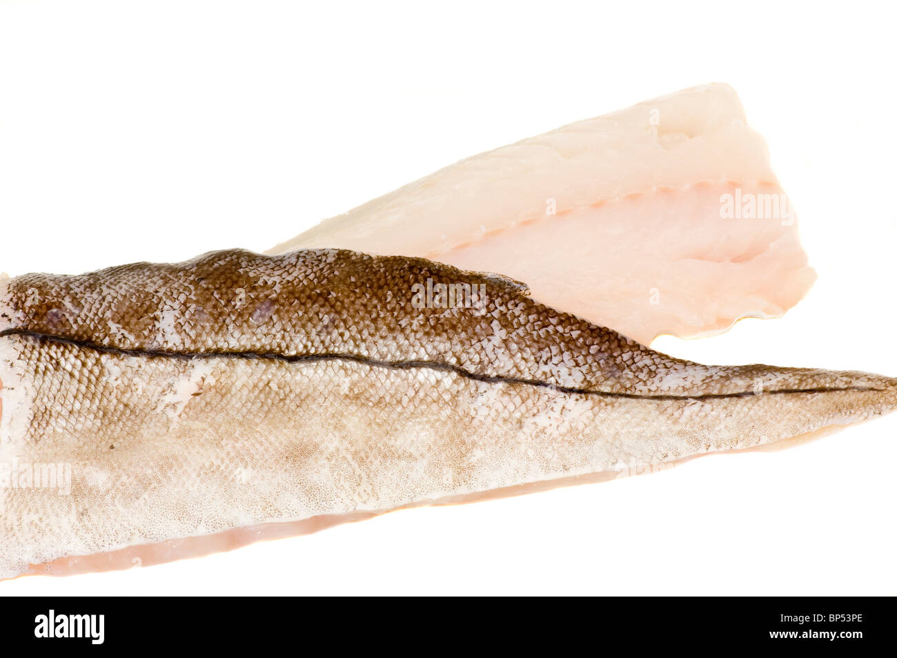 Due filetti di platessa Foto Stock