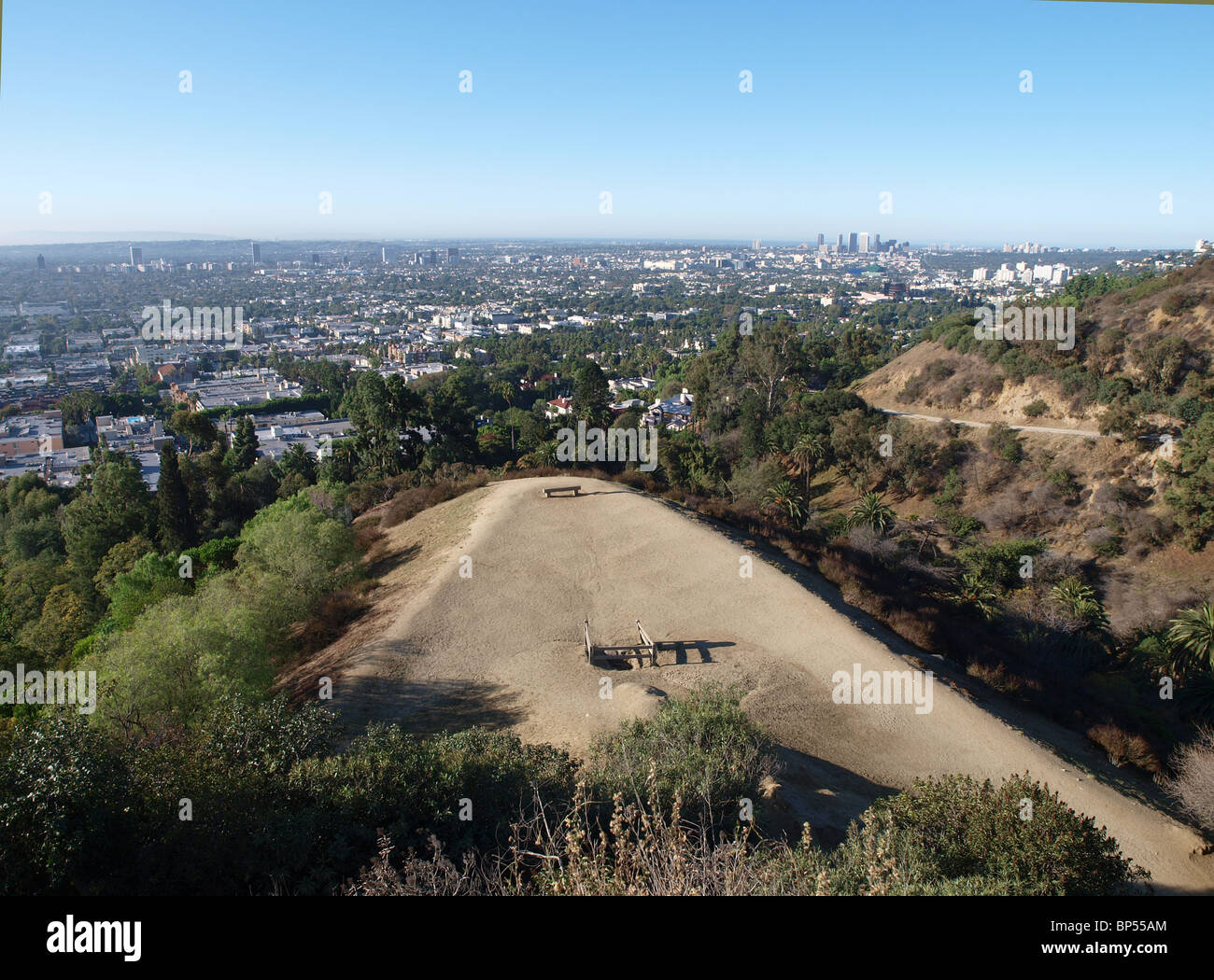 West Los Angeles vista da Runion Mountain Park. Foto Stock