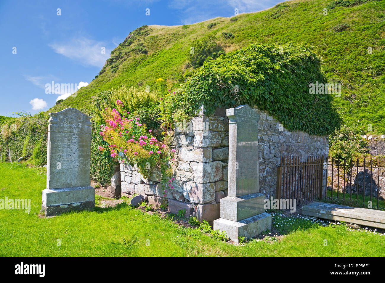 San Columba la Cappella nel cimitero di Keil, Kintyre Foto Stock