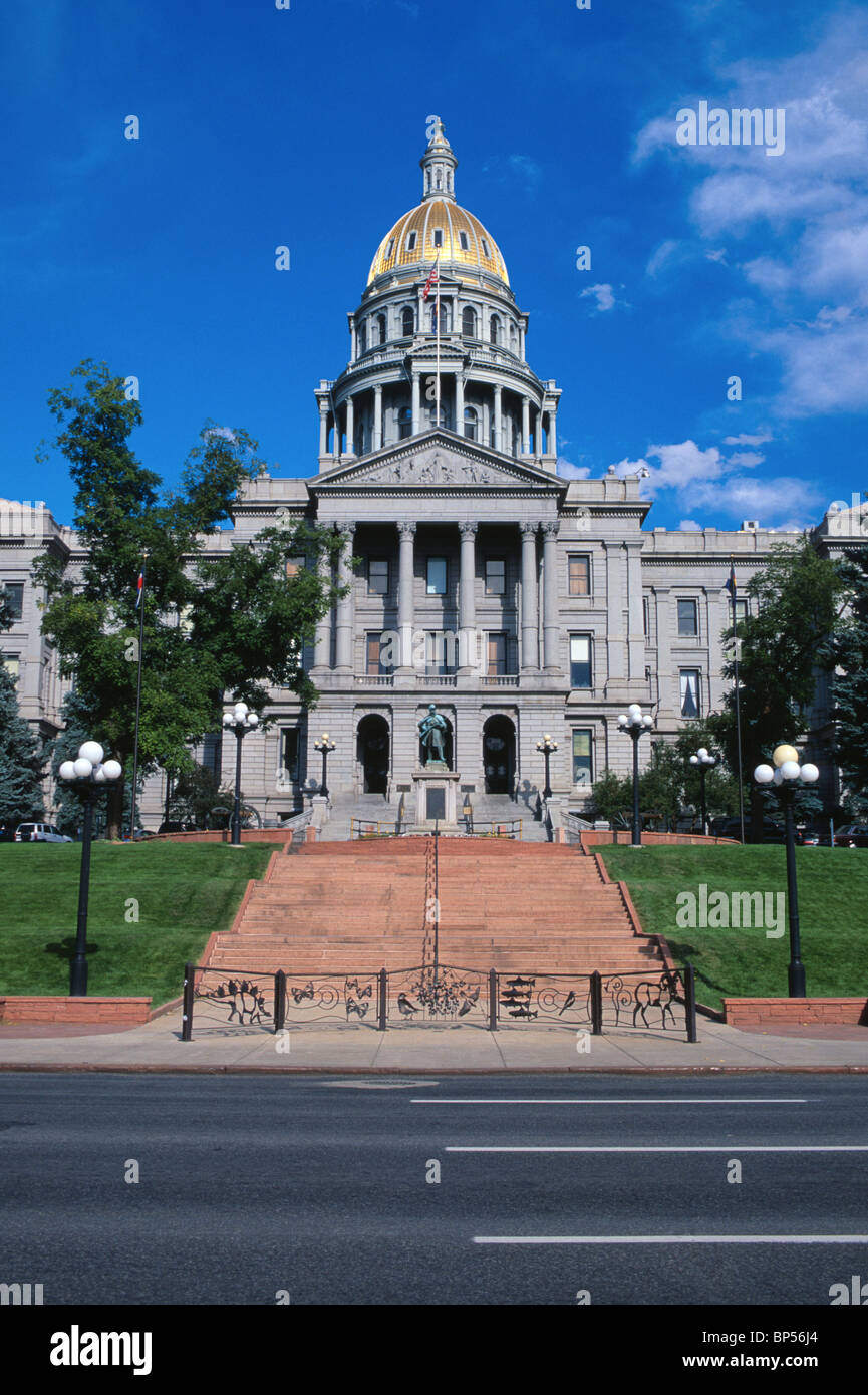 Colorado State Capitol Building a Denver, Colorado, Stati Uniti d'America. Foto Stock