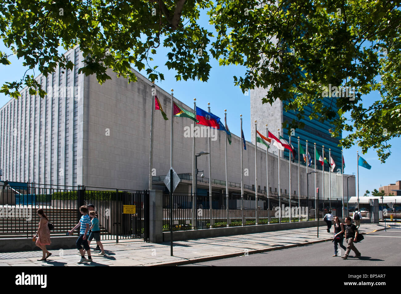 Palazzo delle Nazioni Unite a New York City Foto Stock