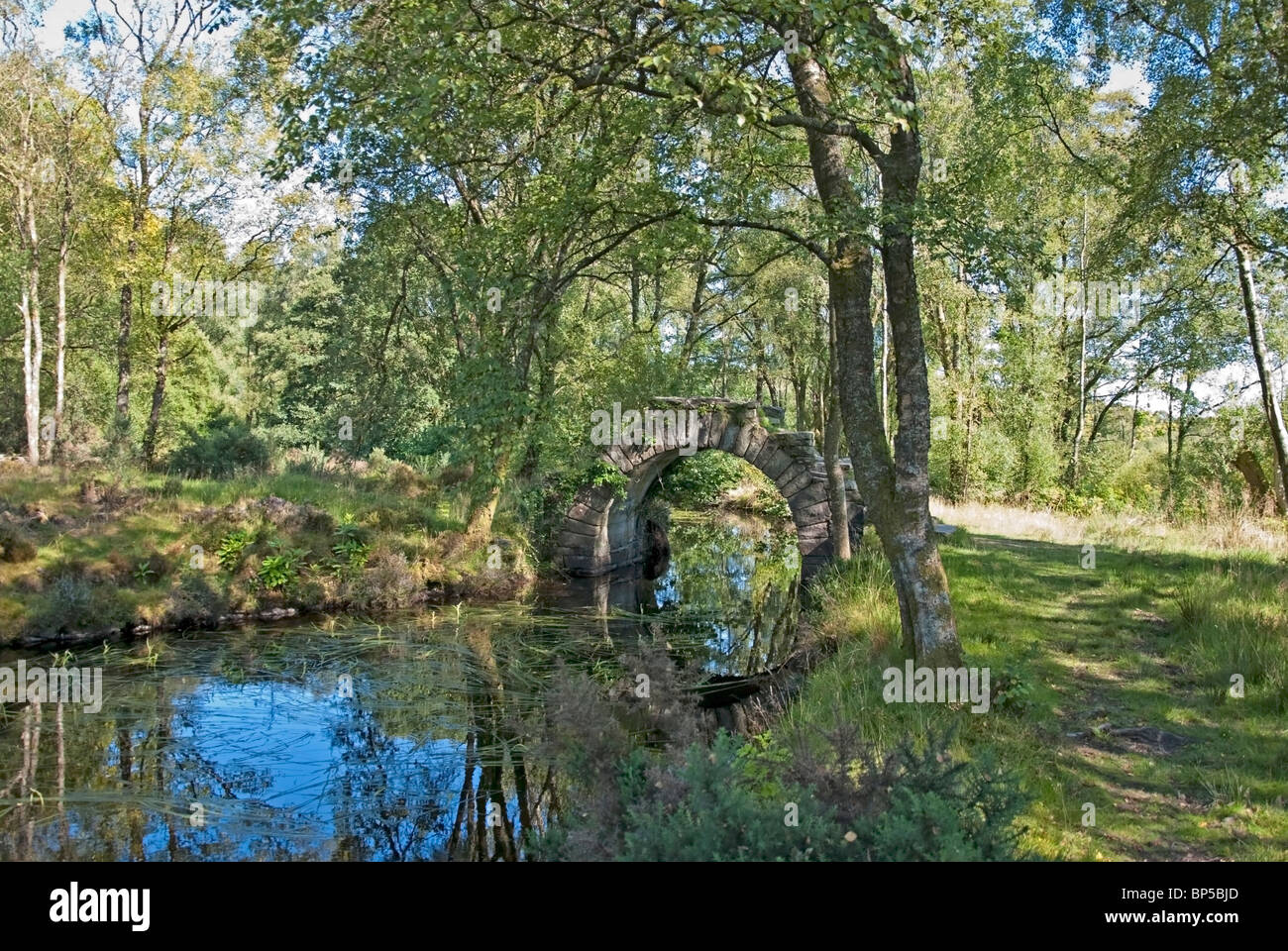 L'Ivy Bridge presso il ristorante cinese stagni castello verso Station Wagon foresta Corlarach Ardyne Argyll Foto Stock