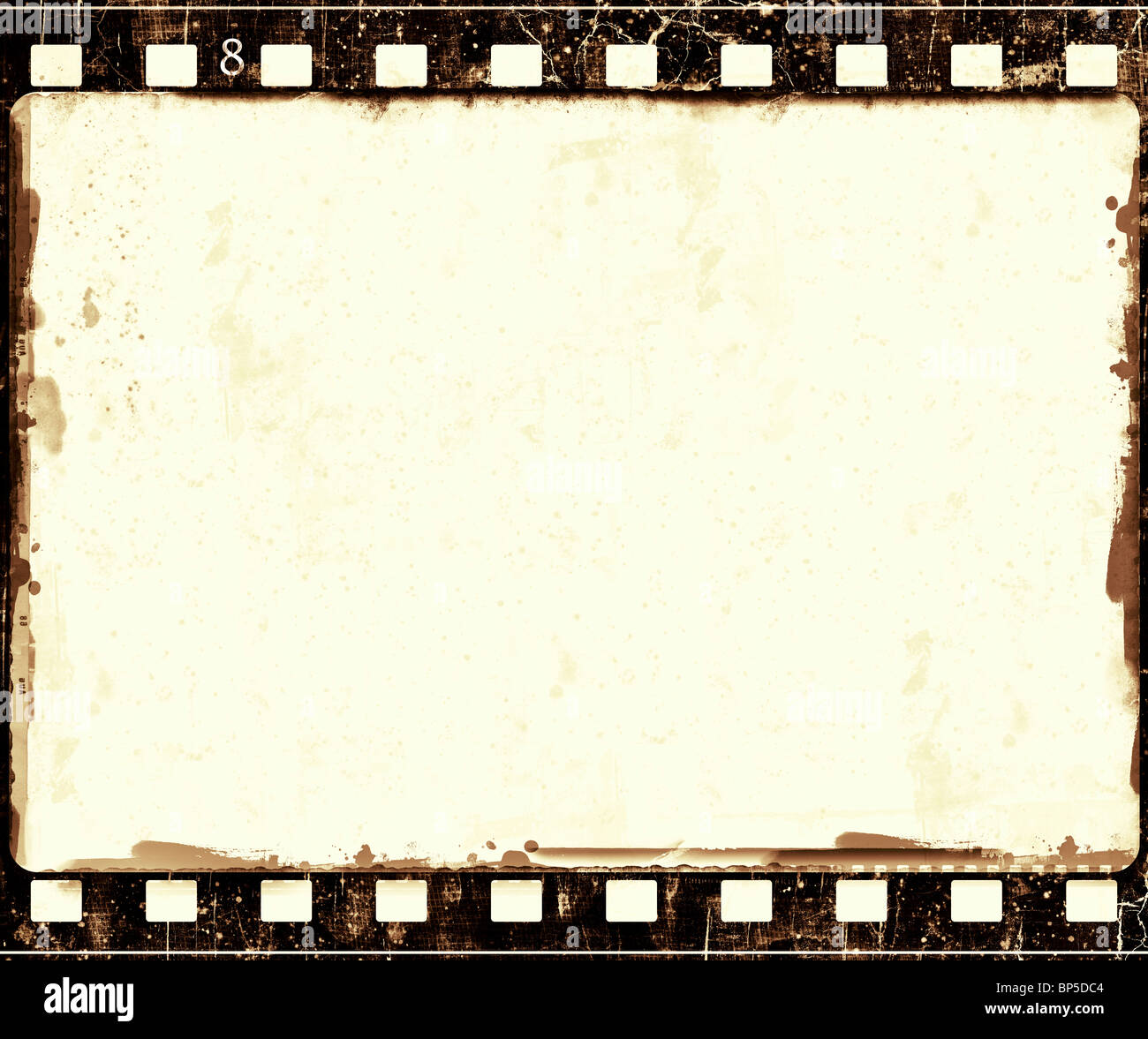 Telaio di grunge o Distressed Texture Grunge . Il grande alto dettagliata Vintage decorativo Weathered confine. Grunge sfondo o dal design rétro e elemento di arredamento Foto Stock