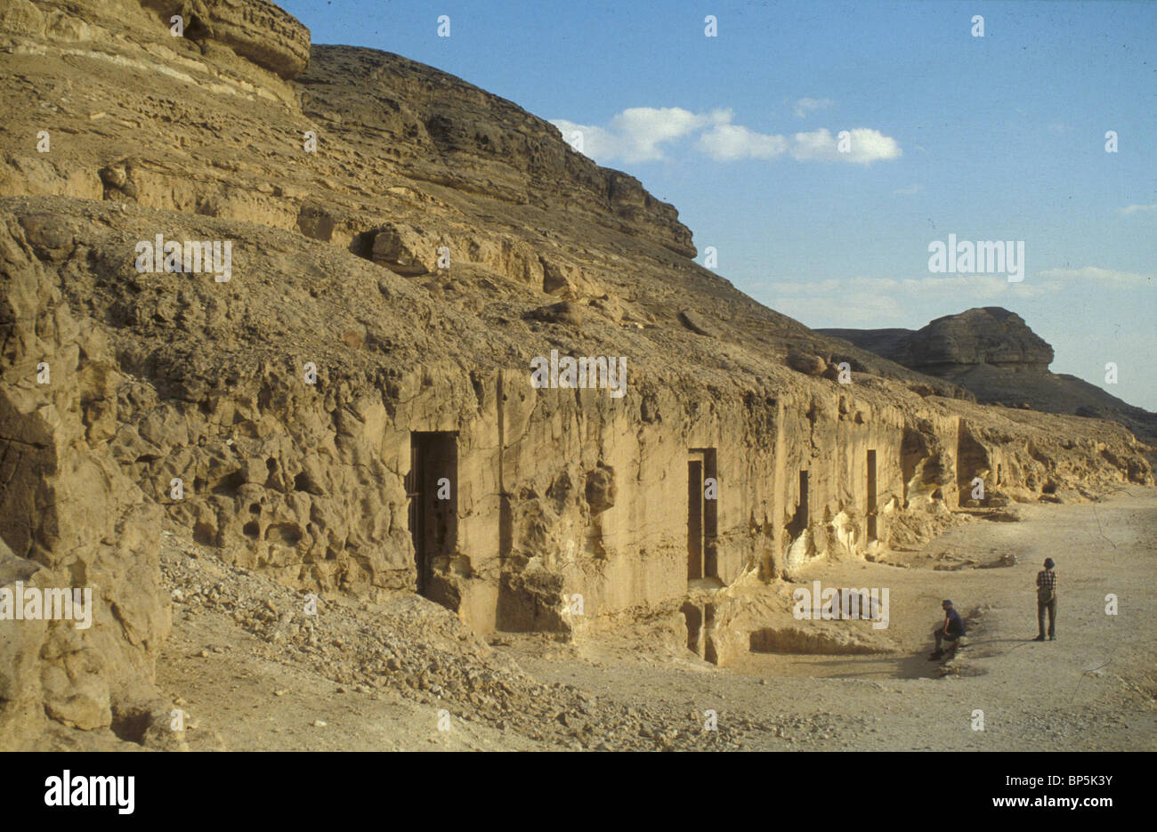 BENI HASAN Il sito è nota per le sue tombe rupestri del 11th- & 12th-funzionari della dinastia del XVI superiore (egiziano Oryx) Foto Stock