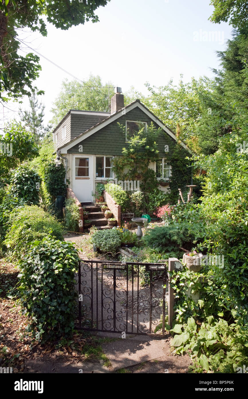 Una casa sulla torta di Anguilla isola, Fiume Tamigi a Twickenham, London REGNO UNITO Foto Stock
