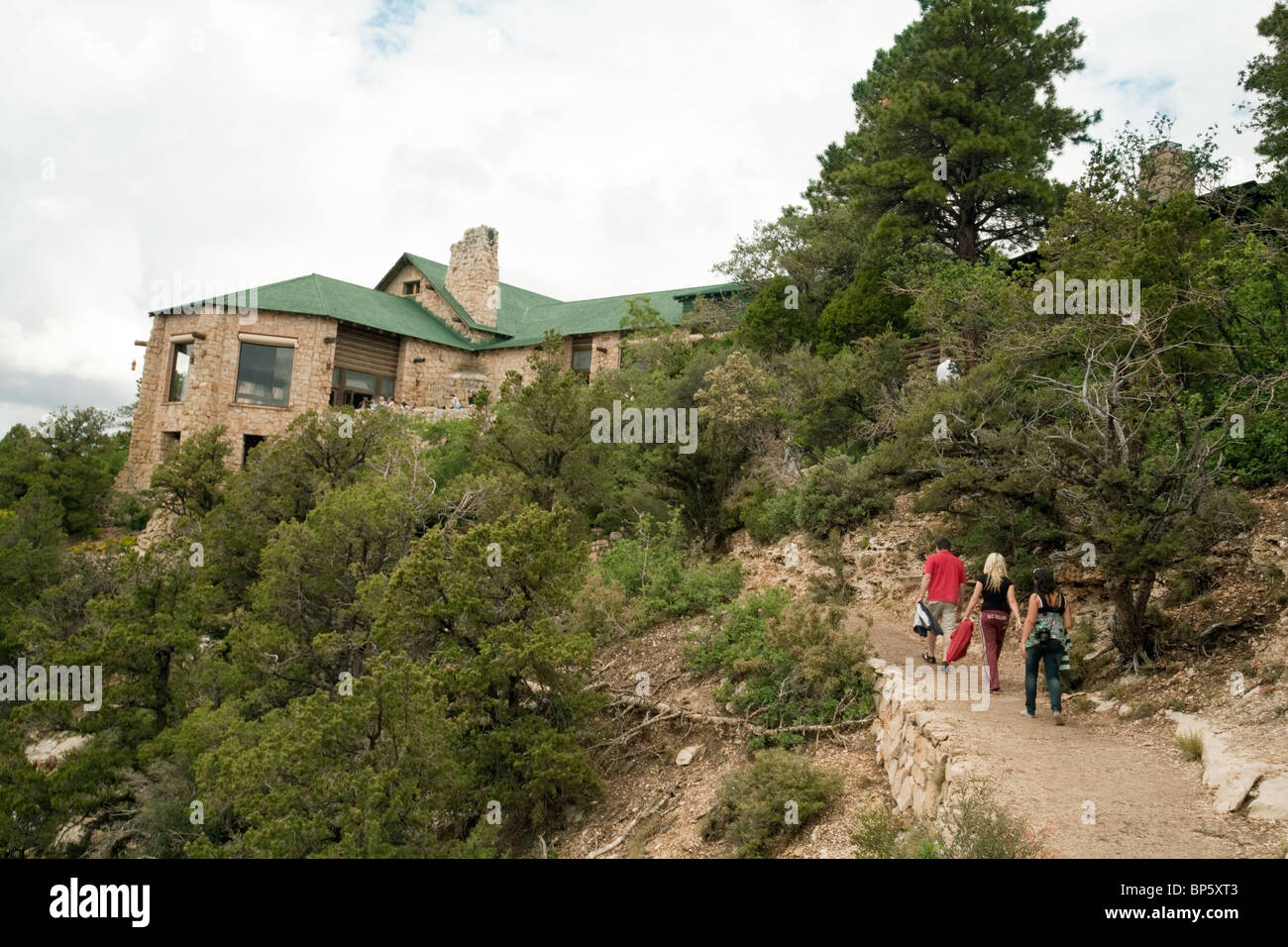Walkers a North Rim Grand Canyon Lodge, Arizona, Stati Uniti d'America Foto Stock