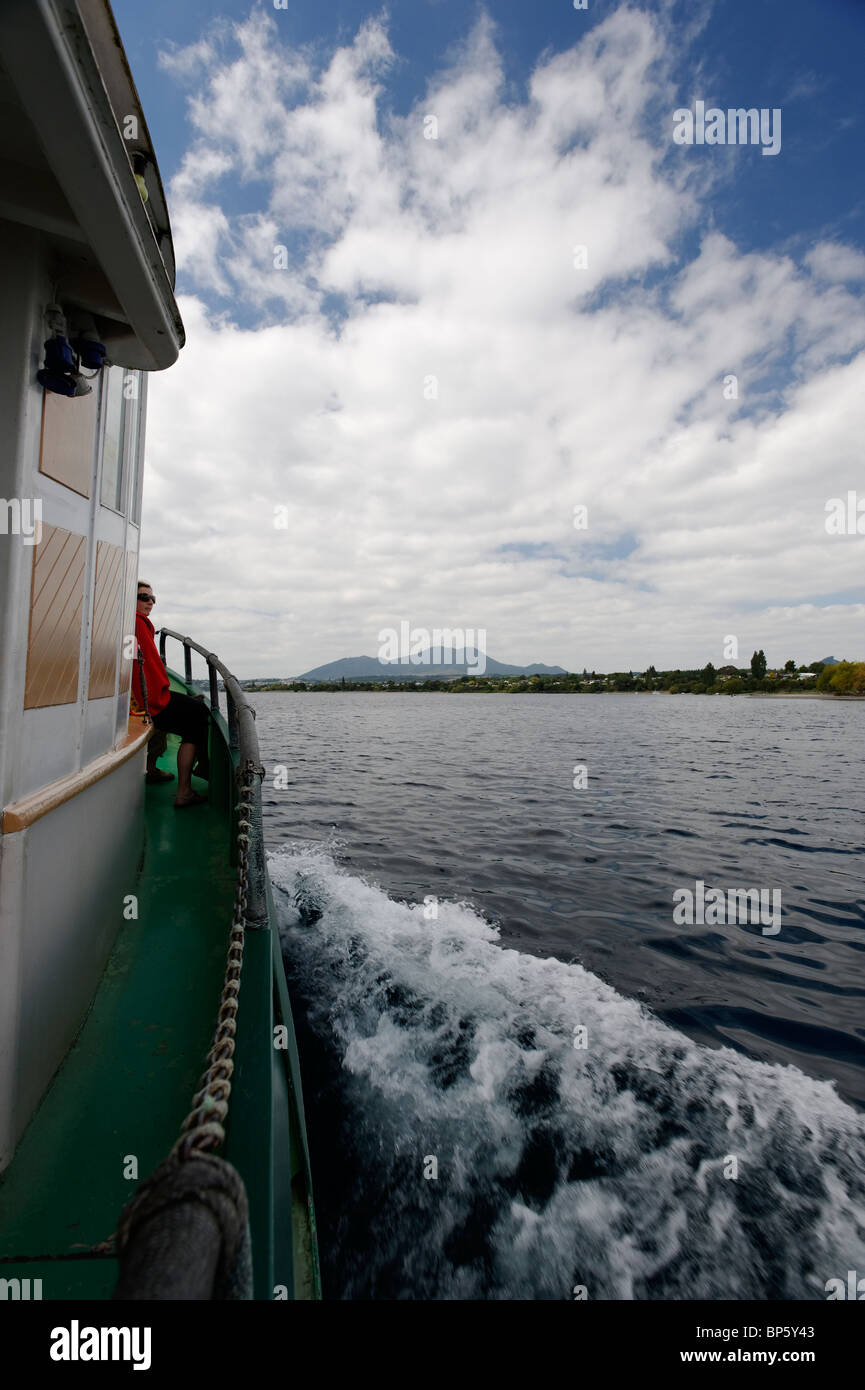 La Caparra Kemp battello da crociera sul Lago Taupo, Nuova Zelanda Foto Stock