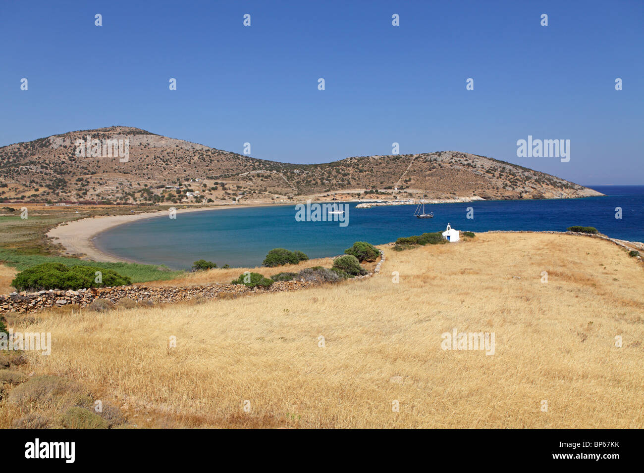 Kalantos Bay, Isola di Naxos, Cicladi, ISOLE DELL' EGEO, Grecia Foto Stock