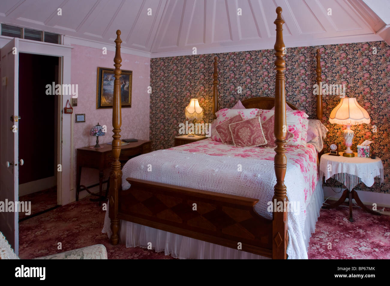 Camera per Ospiti a Shaw House Inn, un epoca vittoriana Bed & Breakfast in Ferndale, California Foto Stock