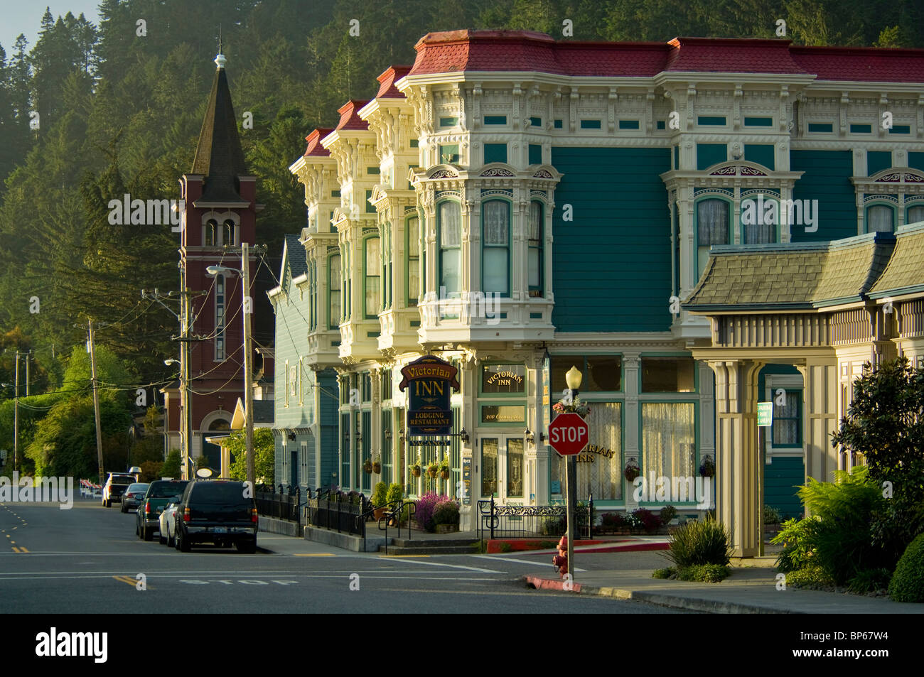 Il Victorian Inn, in downtown Ferndale, California Foto Stock
