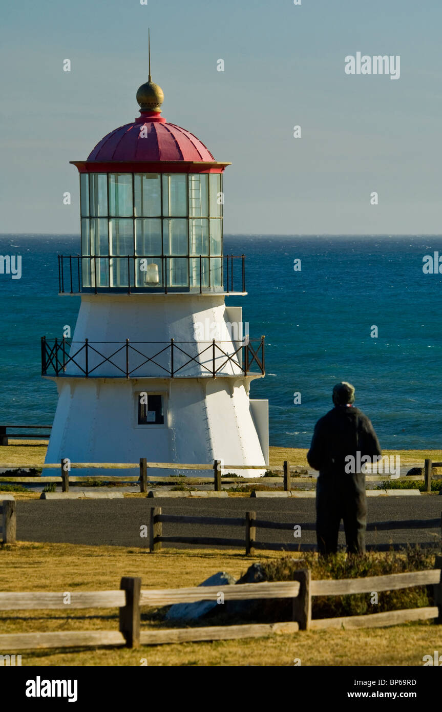 Capo Mendocino faro di Shelter Cove, sulla costa perso, Humboldt County, California Foto Stock