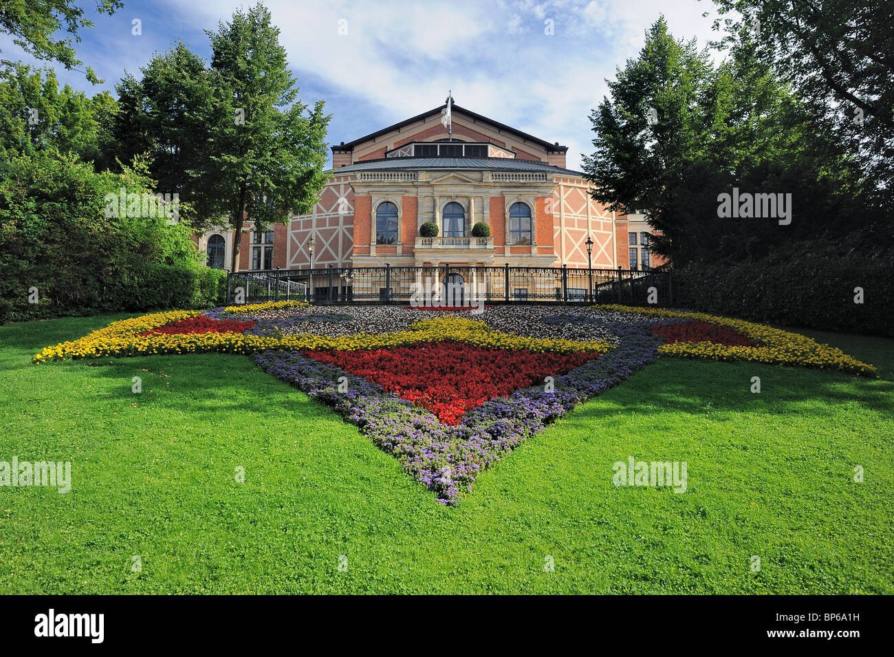 Festival di Bayreuth Richard Wagner Opera House - Bayreuth Festspielhaus di Bayreuth, Baviera, Germania Foto Stock