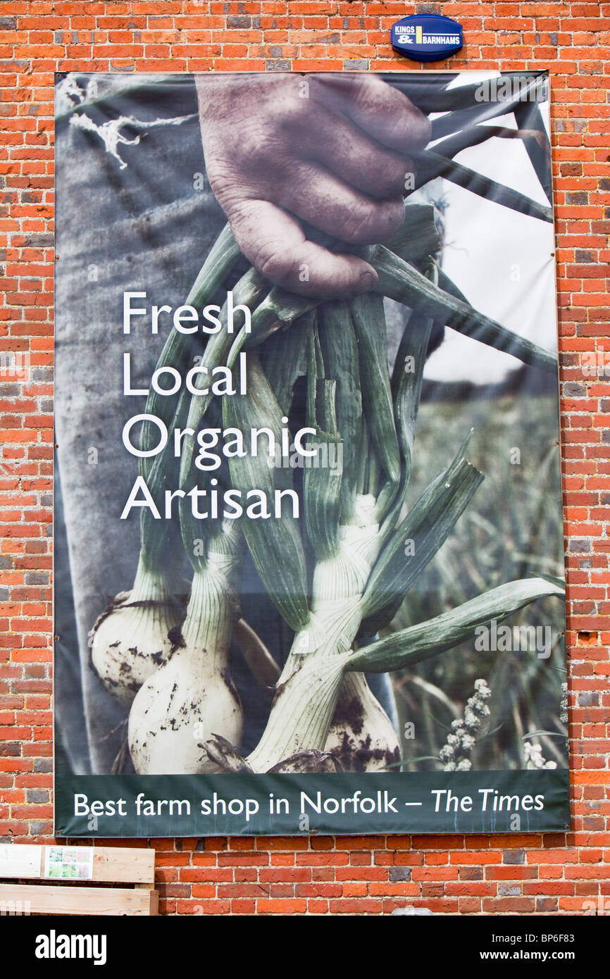 Un Negozio nella fattoria vicino a Holt in Norfolk, Regno Unito. Foto Stock