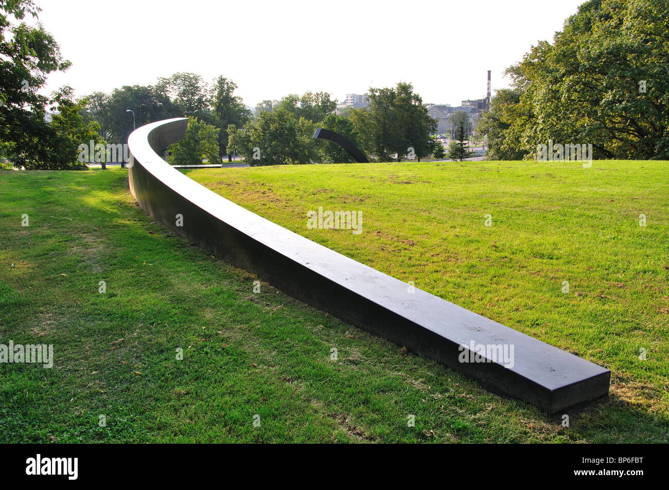 Linea spezzata Memorial a 1994 ferry disaster, Tallinn, Harju County, della Repubblica di Estonia Foto Stock