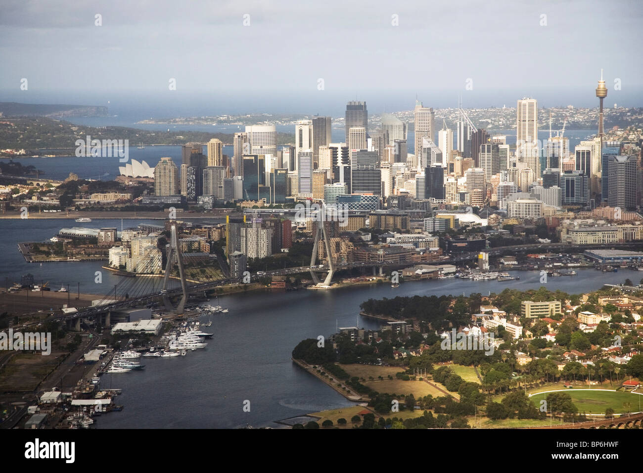 Skyline della città di Sydney, Nuovo Galles del Sud, Australia Foto Stock