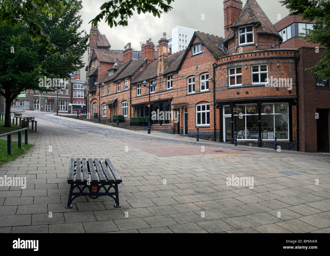 Strada del castello Nottingham NOTTINGHAMSHIRE REGNO UNITO Foto Stock