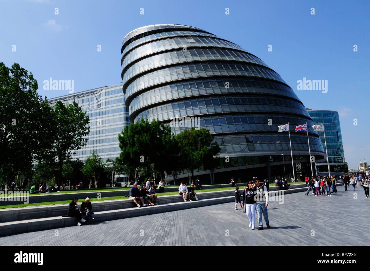 Municipio, più Londra Riverside, London, England, Regno Unito Foto Stock