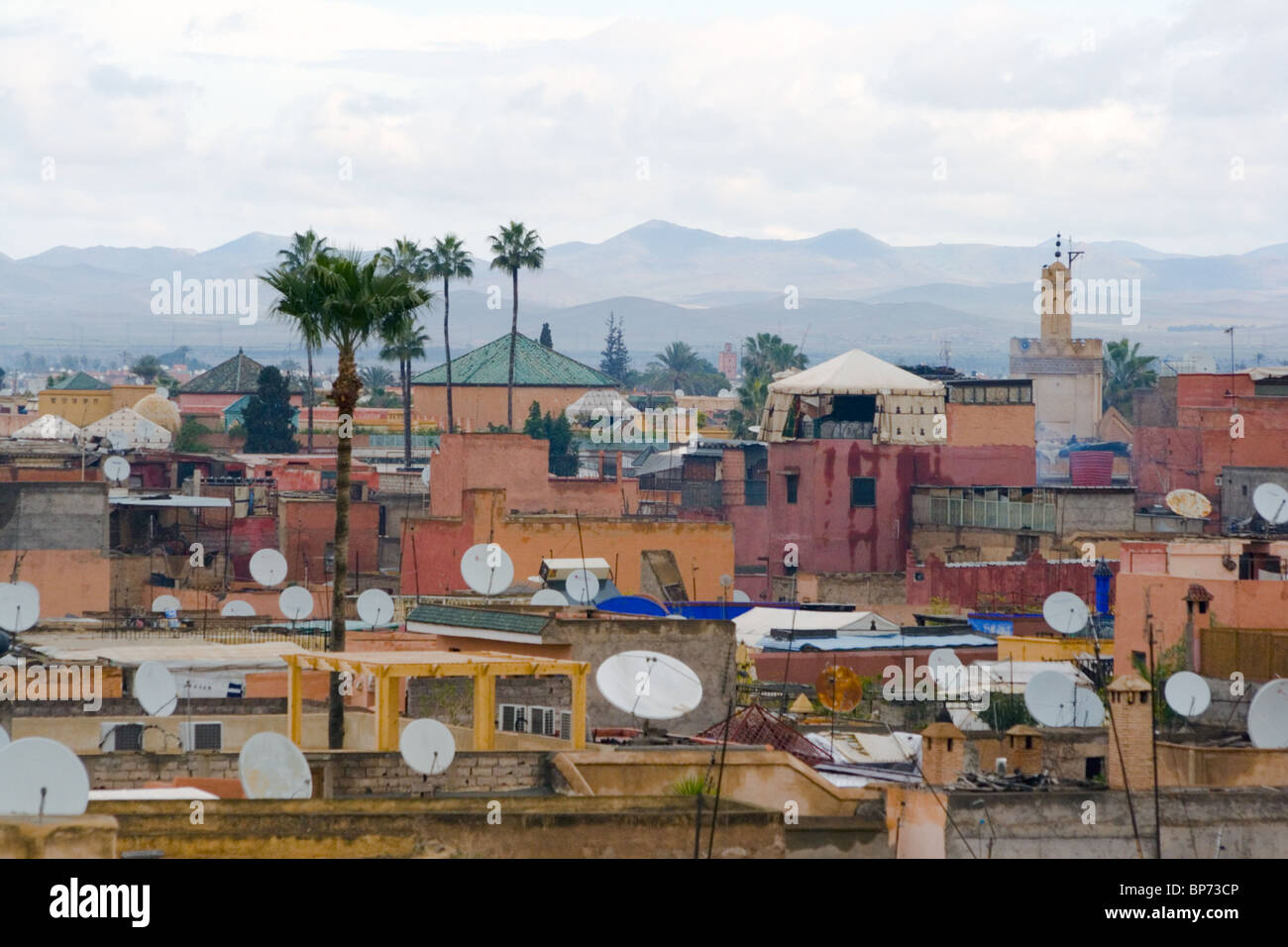 Marrakech città vecchia in Marocco Foto Stock