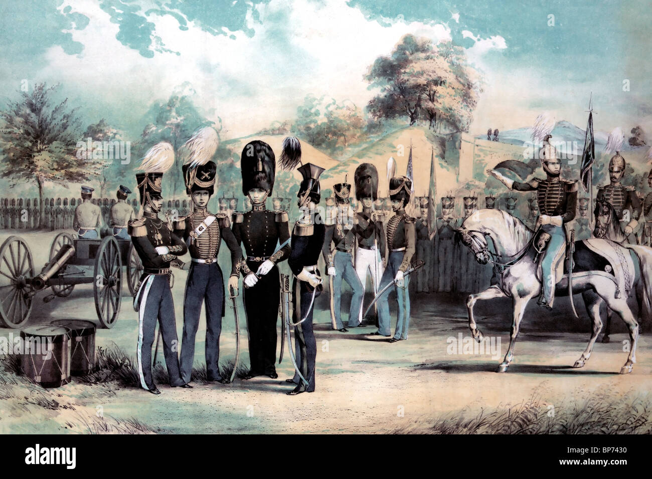 La Brigata irlandese di New York / circa 1850 Foto Stock