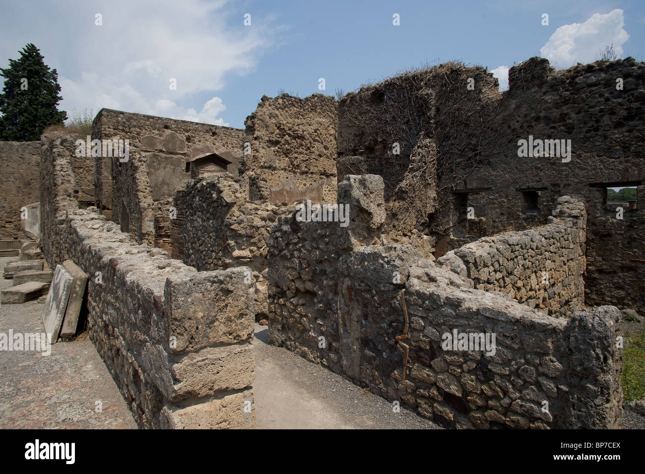 Rovine di Pompei Foto Stock