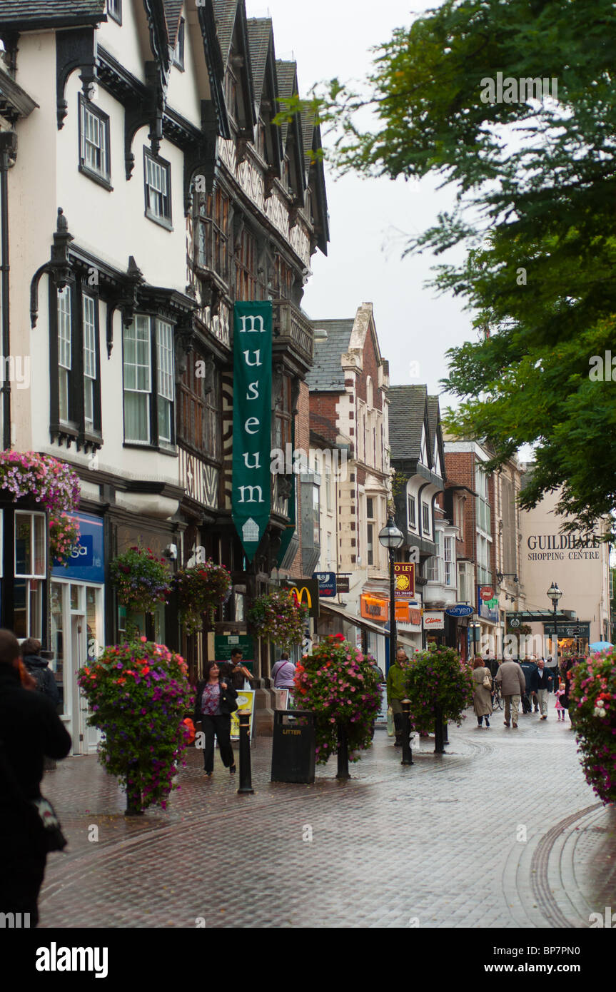 Stafford high street Foto Stock