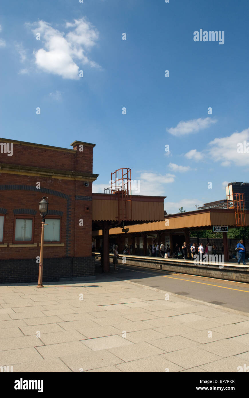 La piattaforma a Moor Street Station, Birmingham, West Midlands, Inghilterra. Foto Stock