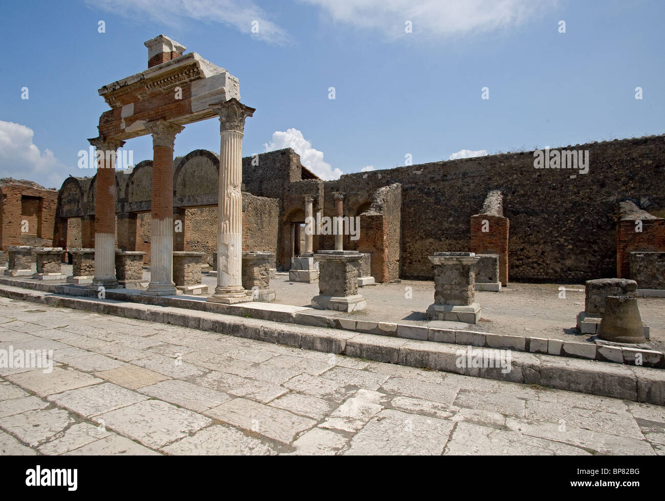 Rovine di Pompei Foto Stock