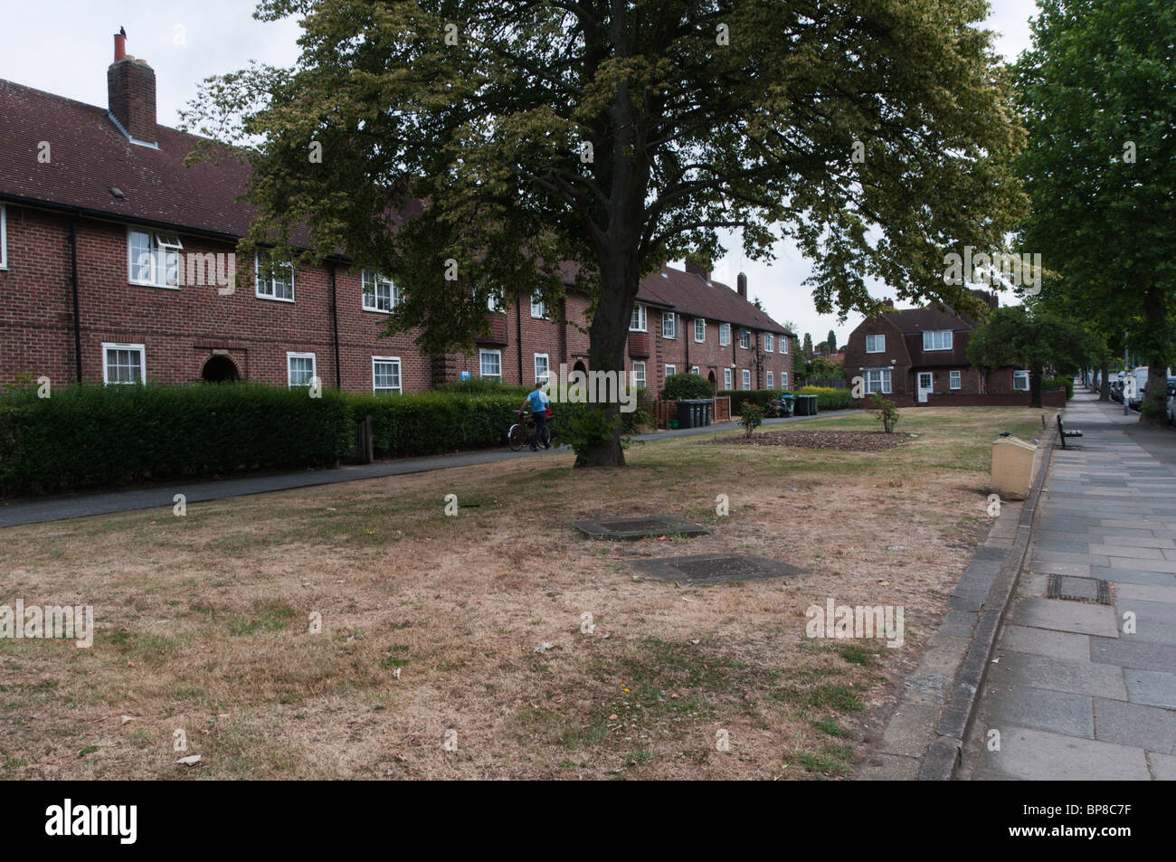 Case sul Downham Station Wagon nel sud di Londra Foto Stock