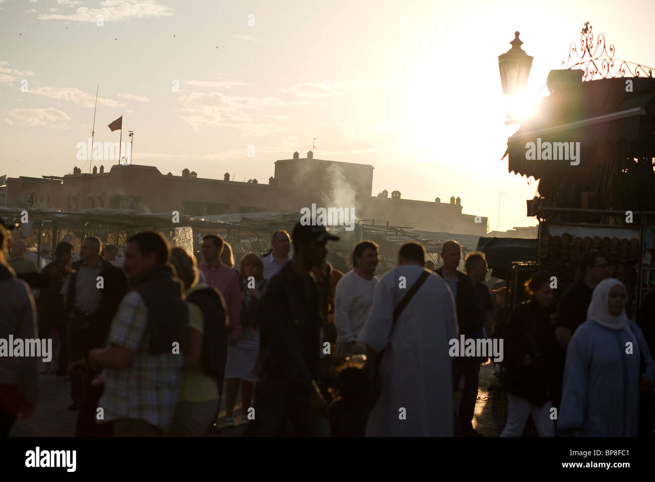 Djemaa el Fna a Marrakech Foto Stock