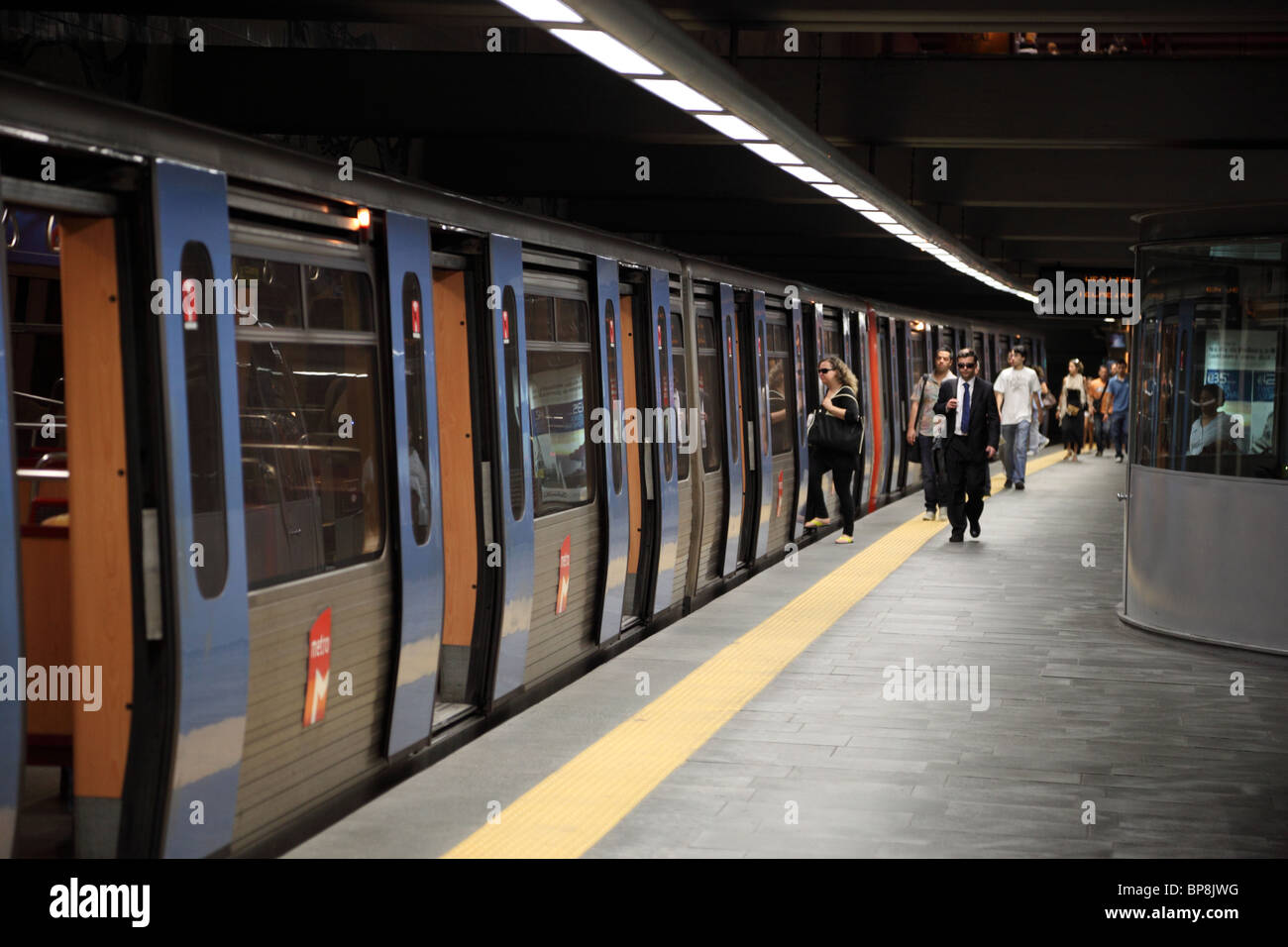 La metropolitana della città di Lisbona, Portogallo Foto Stock