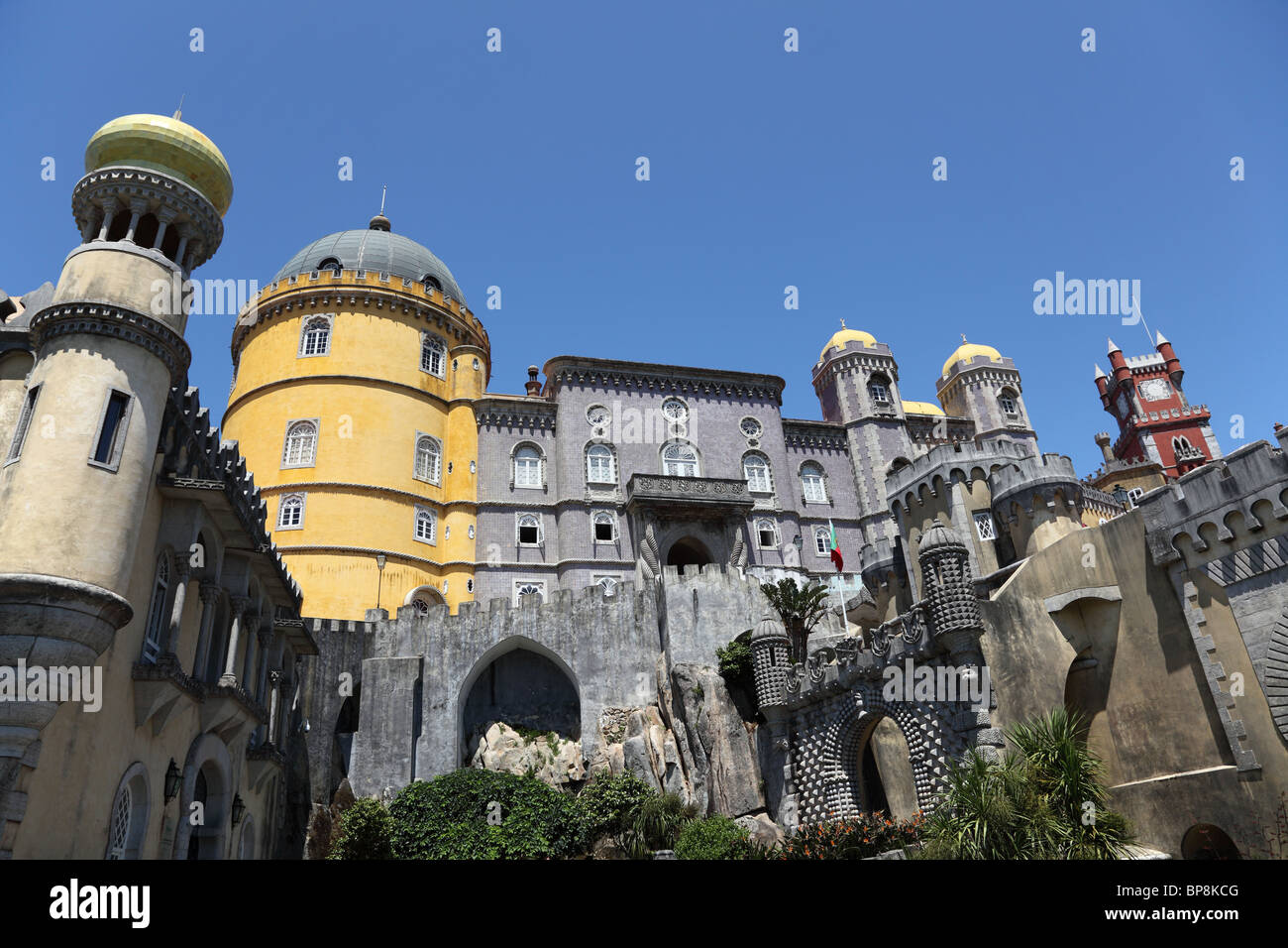 Pena il Palazzo Nazionale di Sintra, Portogallo Foto Stock
