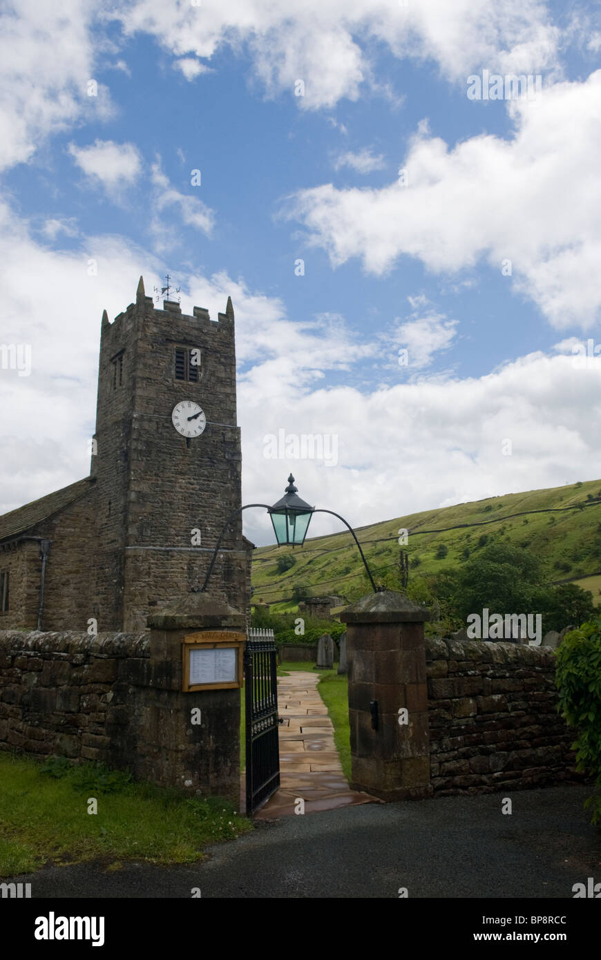 Chiesa di Santa Maria, Muker, Swaledale, North Yorkshire, Inghilterra. Foto Stock