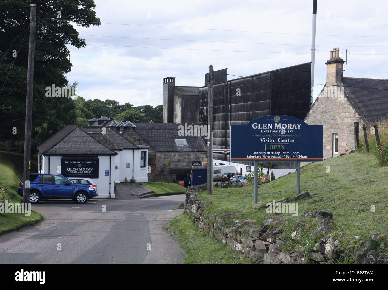 Glen moray distillery Elgin Scozia agosto 2010 Foto Stock