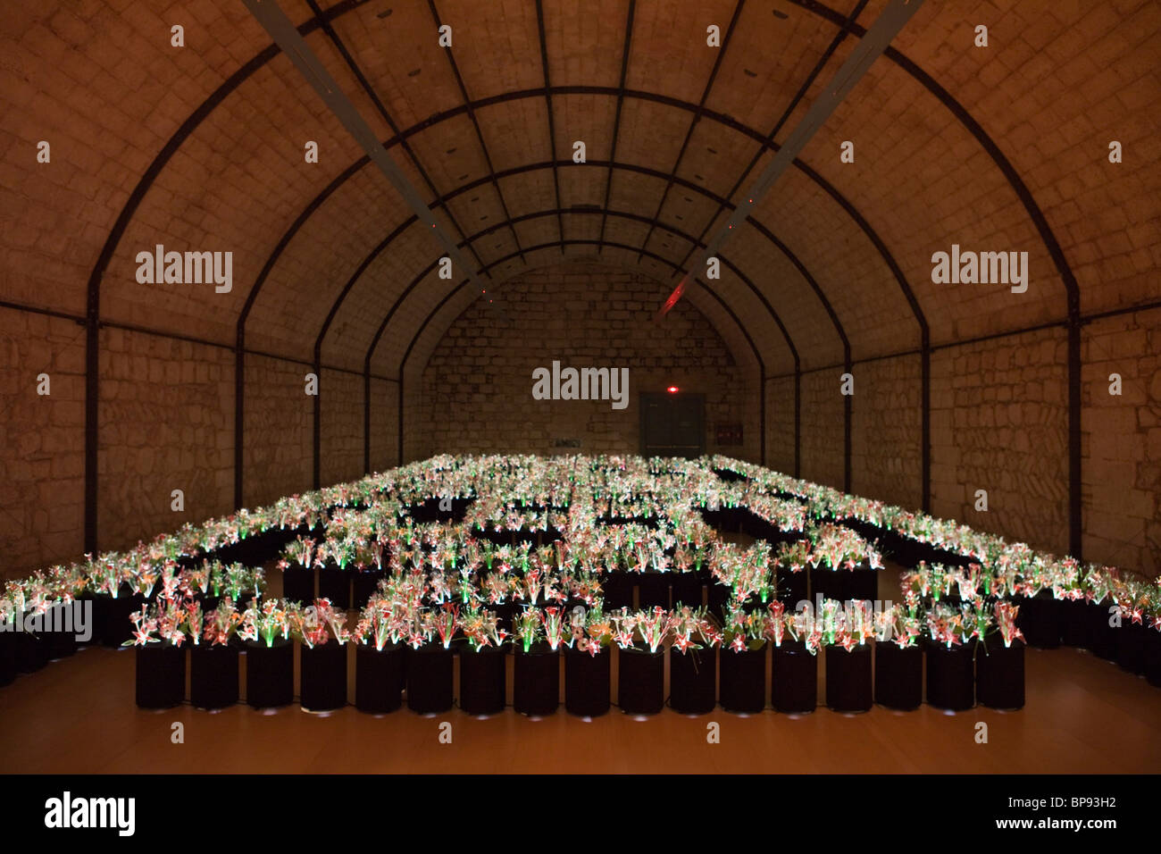 Giardino di Eden 2 mostra di Joana Vasconcelos a Es Baluard Museo di Arte Moderna e Contemporanea, Palma di Maiorca, Baleari Foto Stock