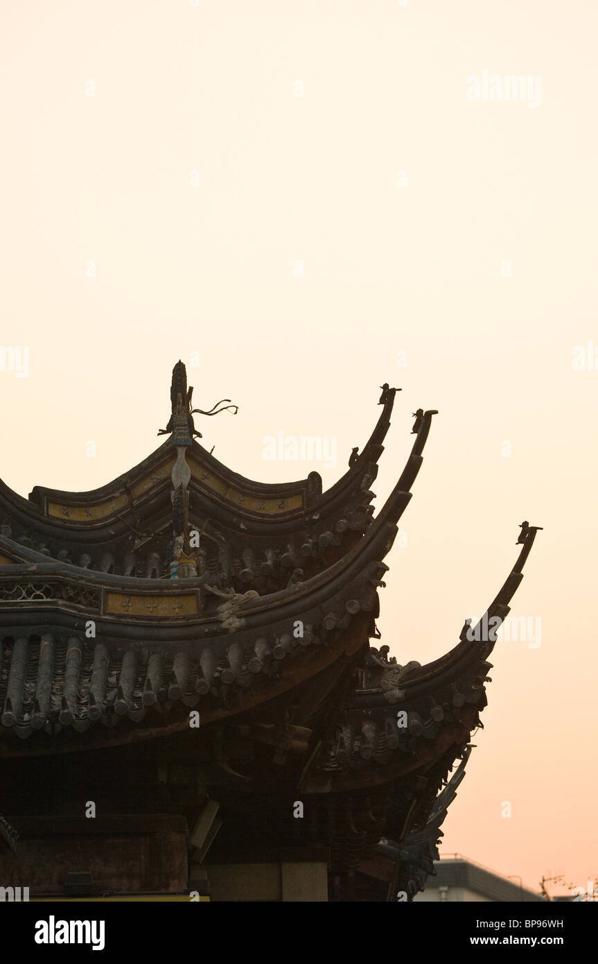 Cina, Changzhou. Tempio Tianning. Foto Stock